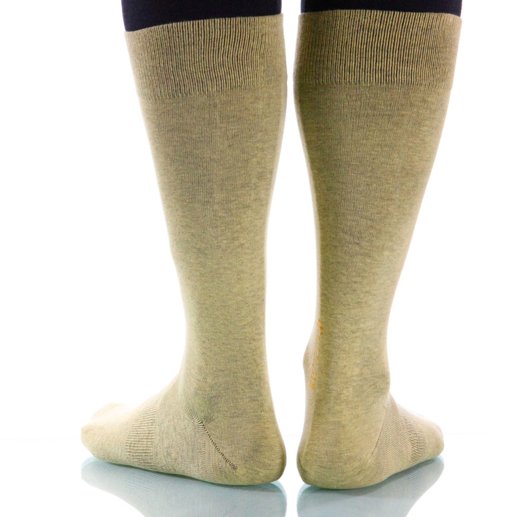 Naples Solid Socks; Men's or Women's Supima Cotton - Yellow - XOAB