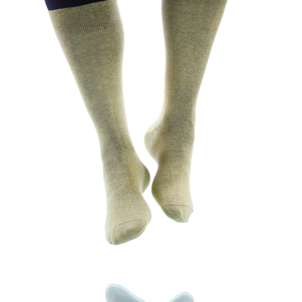 Naples Solid Socks; Men's or Women's Supima Cotton - Yellow - XOAB