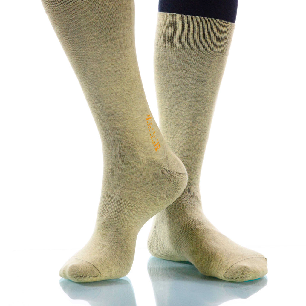 Naples Solid Socks; Men's or Women's Supima Cotton - Yellow - XOAB