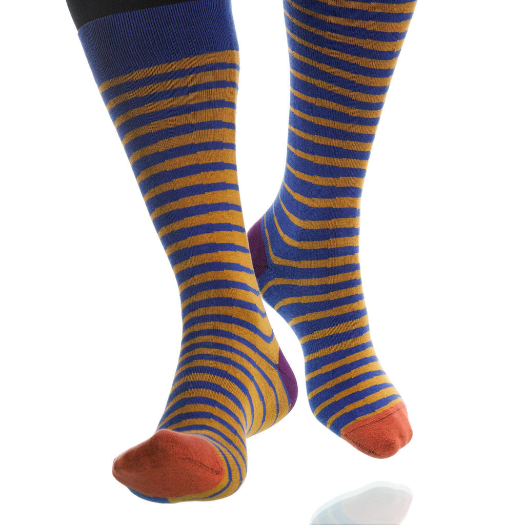 Plum Zebra Socks; Men's or Women's Supima Cotton - Violet - XOAB