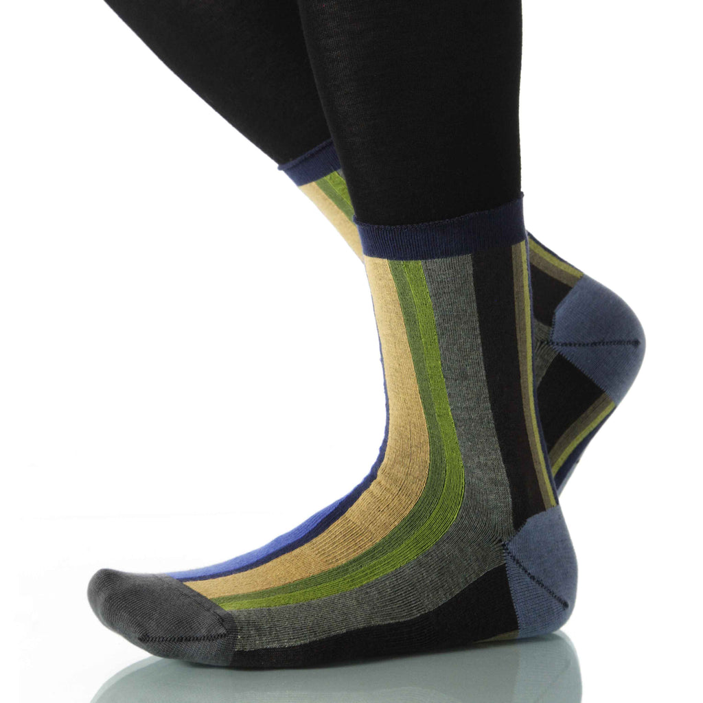 River Vertical Stripe - Ankle Height