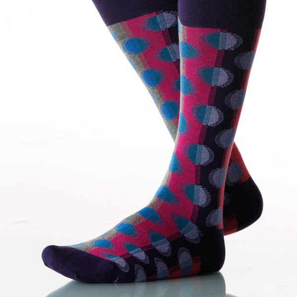 Circus Spare Change Socks; Men's or Women's Cotton Pink XOAB